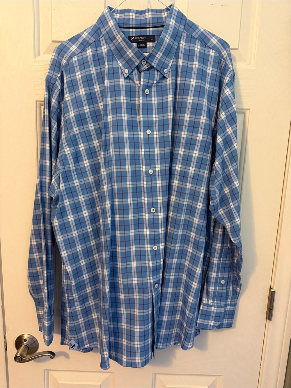 Cremieux Classics Blue Plaid Long-Sleeve Button-Down Shirt